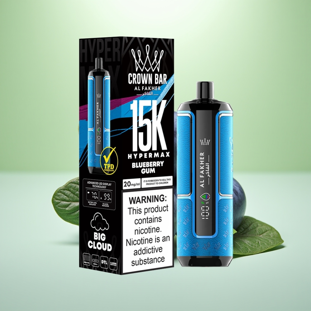 Al Fakher Crown Bar 15K Hypermax Dispozabil Vape Kit - Bubinguma (22ml, 600mAh, 15.000 puševa)