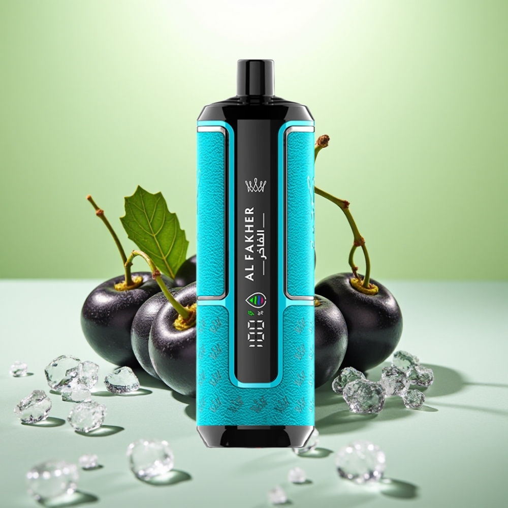 Al Fakher Crown Bar 15K Hypermax Dispozabil Vape Kit Cassis Led - 22ml, 600mAh, 15.000 puševa, 6mg/ml