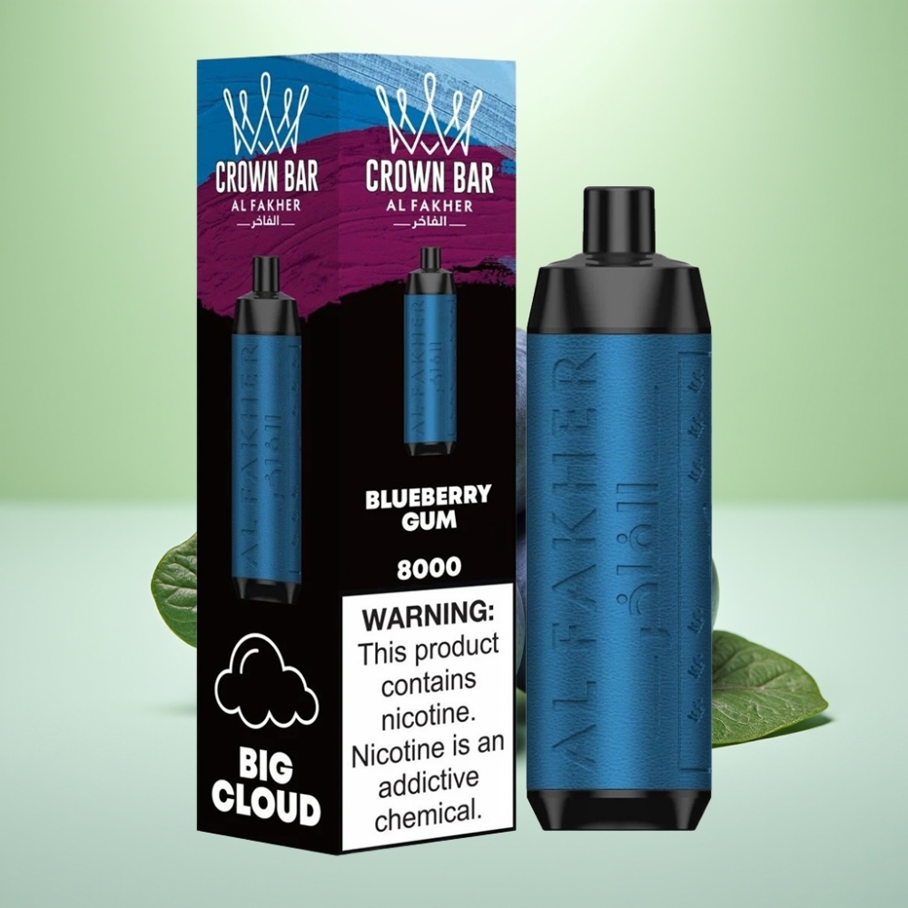 Al Fakher Crown Bar 8000 Crystal Dispozabil Vape Bubica Žvaka, 600mAh, 18ml, 8000 Puffova