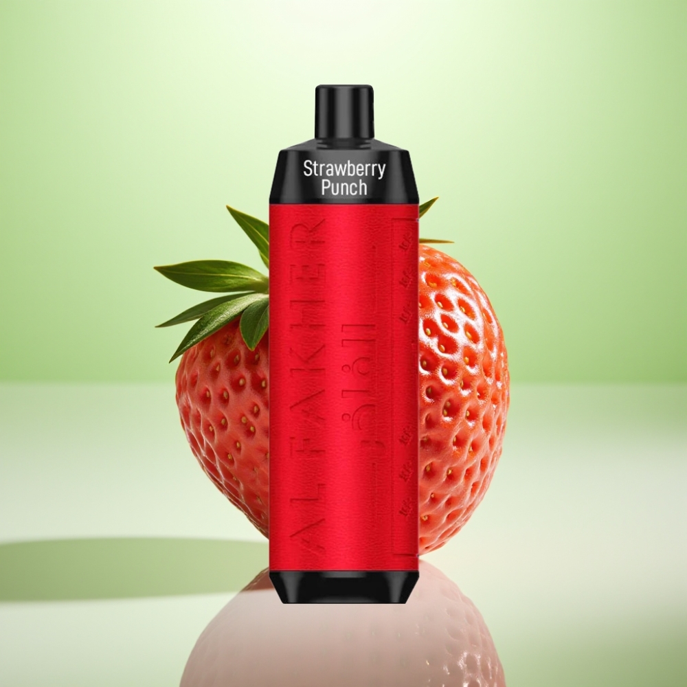 Al Fakher Crown Bar 8000 Crystal Dispozabil Vape Jagoda Punč – 600mAh, 18ml, 8000 Pufova