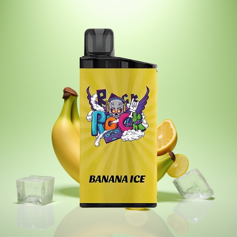 IGET Bar 3500 Puffs Dispozabil Vape Banana Ice – 1400 mAh, 1.2 Ohm Mesh Coil