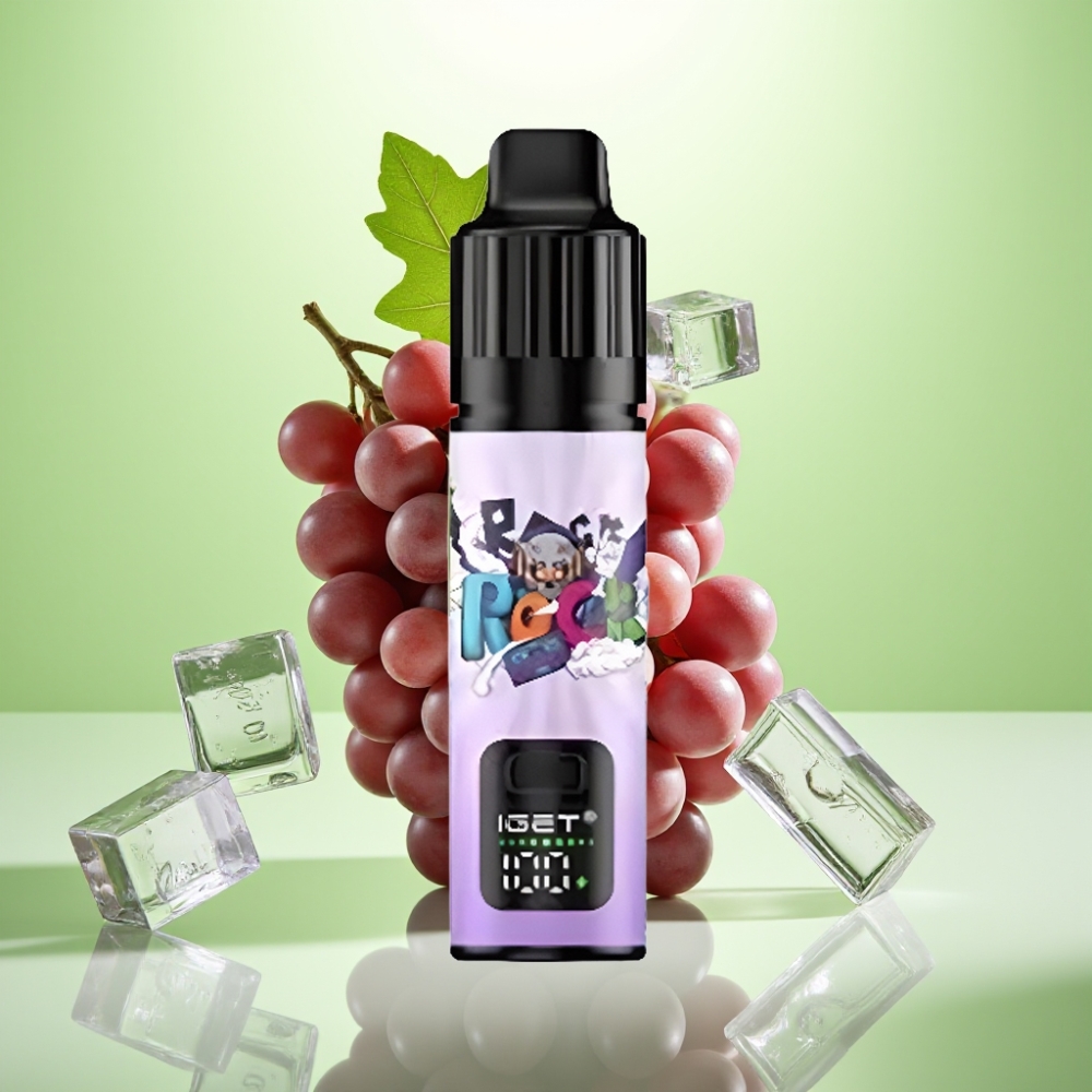 IGET BAR PLUS S3 POD 10000 Pufova Dispozabil Vape - 18ml, 5% Nikotina, Grožđe Led
