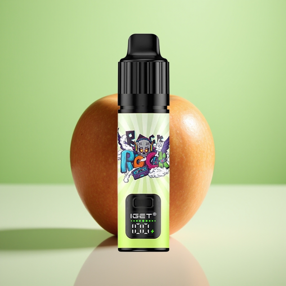 IGET BAR PLUS S3 POD 10000 Pufova Dispozabil Vape – 5% nikotina, 18 ml tečnosti, 950 mAh baterija, Dvostruka jabuka
