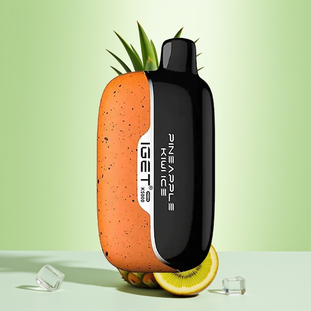 IGET Moon K5000 Puffs Dispozabil Vape Ananas-Kivi Led, 5000 Pufova, 1.35 Ohm Mesh Coil