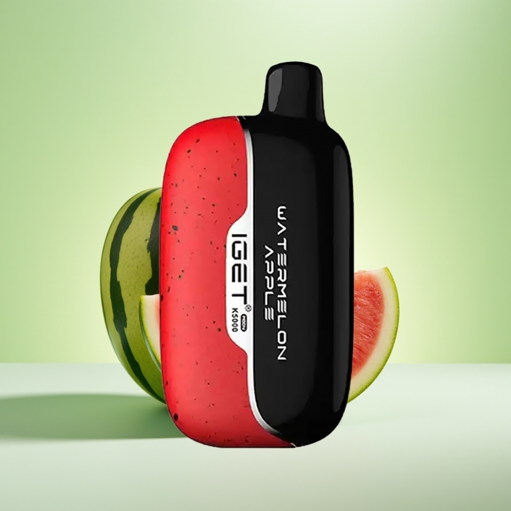 IGET Moon K5000 Puffs Dispozabil Vape Lubenica Jabuka – 81.5 g, 5000 Pufova, 1.35 Ohm Mesh Coil