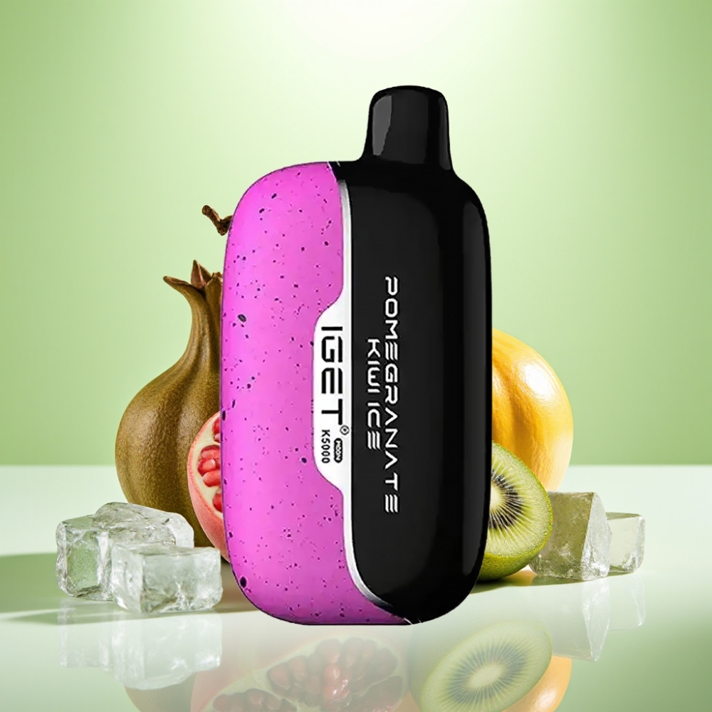 IGET Moon K5000 Puffs Dispozabilna Vape Narandža Kivi Led – 5000 Pufova, 1.35 Ohm Mesh Coil, 81.5 g