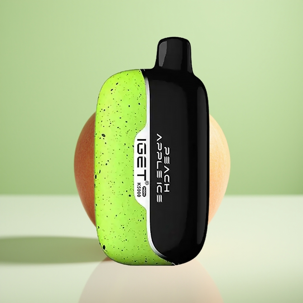 IGET Moon K5000 Puffs Dizposable Vape Breskva Jabuka - 5000 Pufova, 1.35 Ohm, 49.5x25.3x99.4 mm