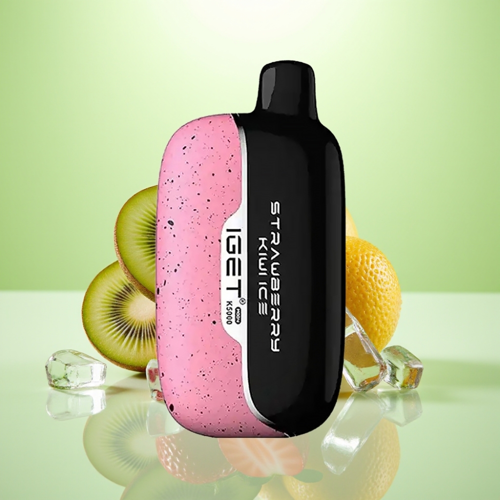 IGET Moon K5000 Puffs Jednokratna Vape Jagoda-Kivi Led, 5000 Pufova, 1.35 Ohm Mesh Coil