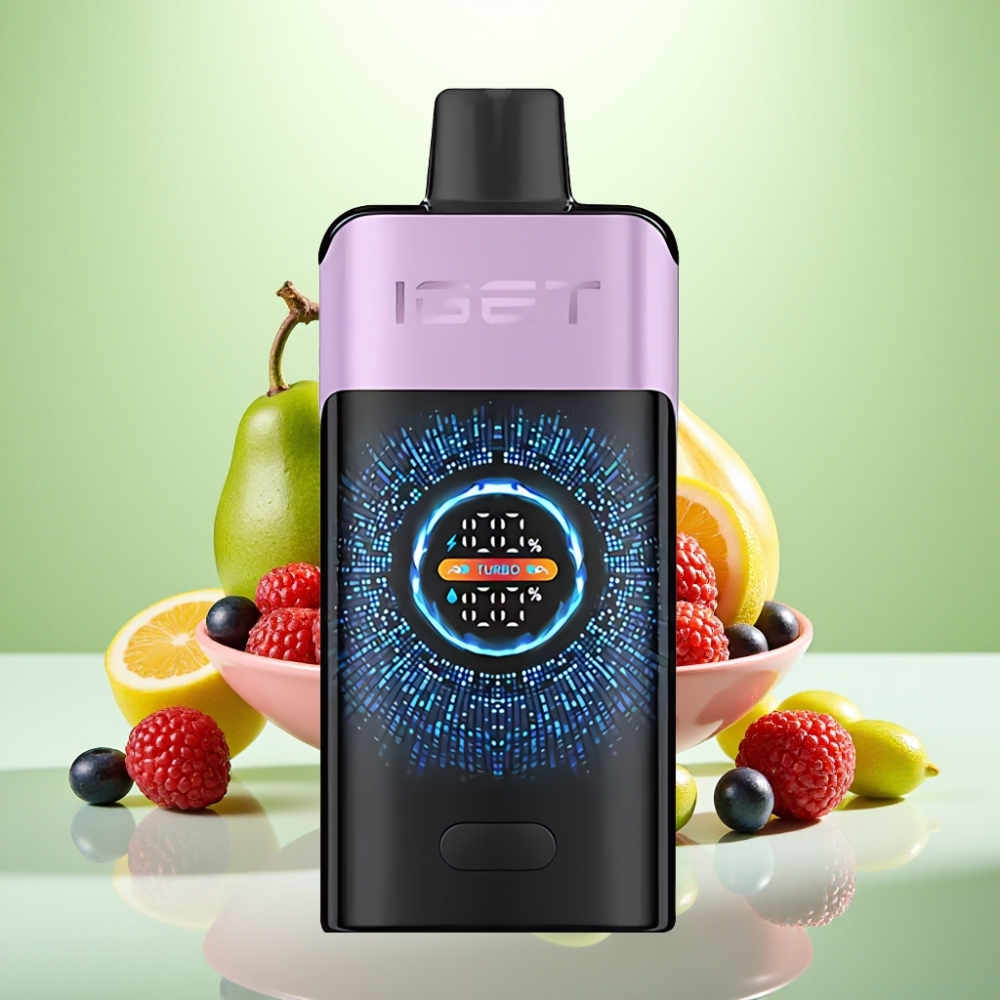 IGET ONE 12000 Pufova Dispozabilna Vape - Mešano voće led, 2700 mAh, 0.6 ohm Dual Mesh, veliki zakrivljeni ekran