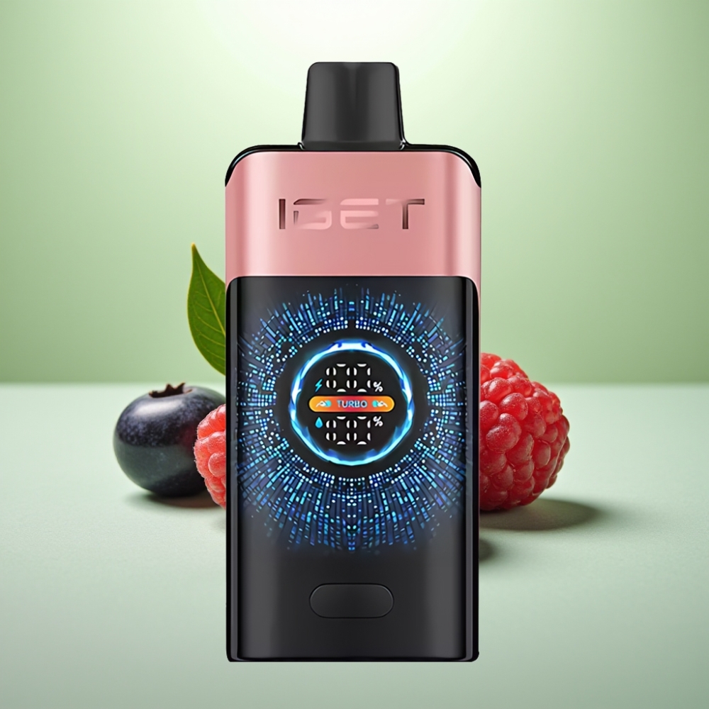 IGET ONE 12000 Pufova Jednokratna Vape Borovnica Malina, 2700 mAh, 0.6 ohm Dual Mesh Coil
