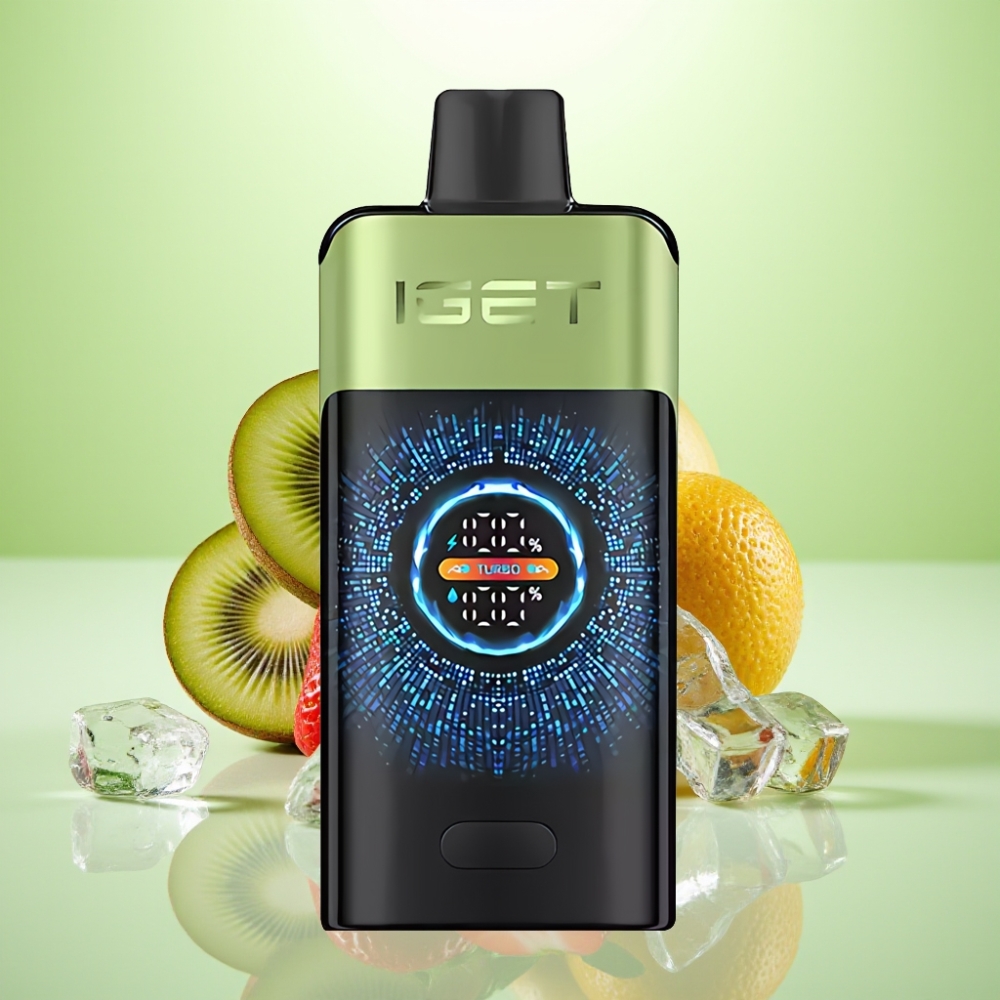 IGET ONE 12000 Pufova Jednokratna Vape Jagoda-Kivi Led, 2700 mAh, 0.6 ohm Dual Mesh Coil