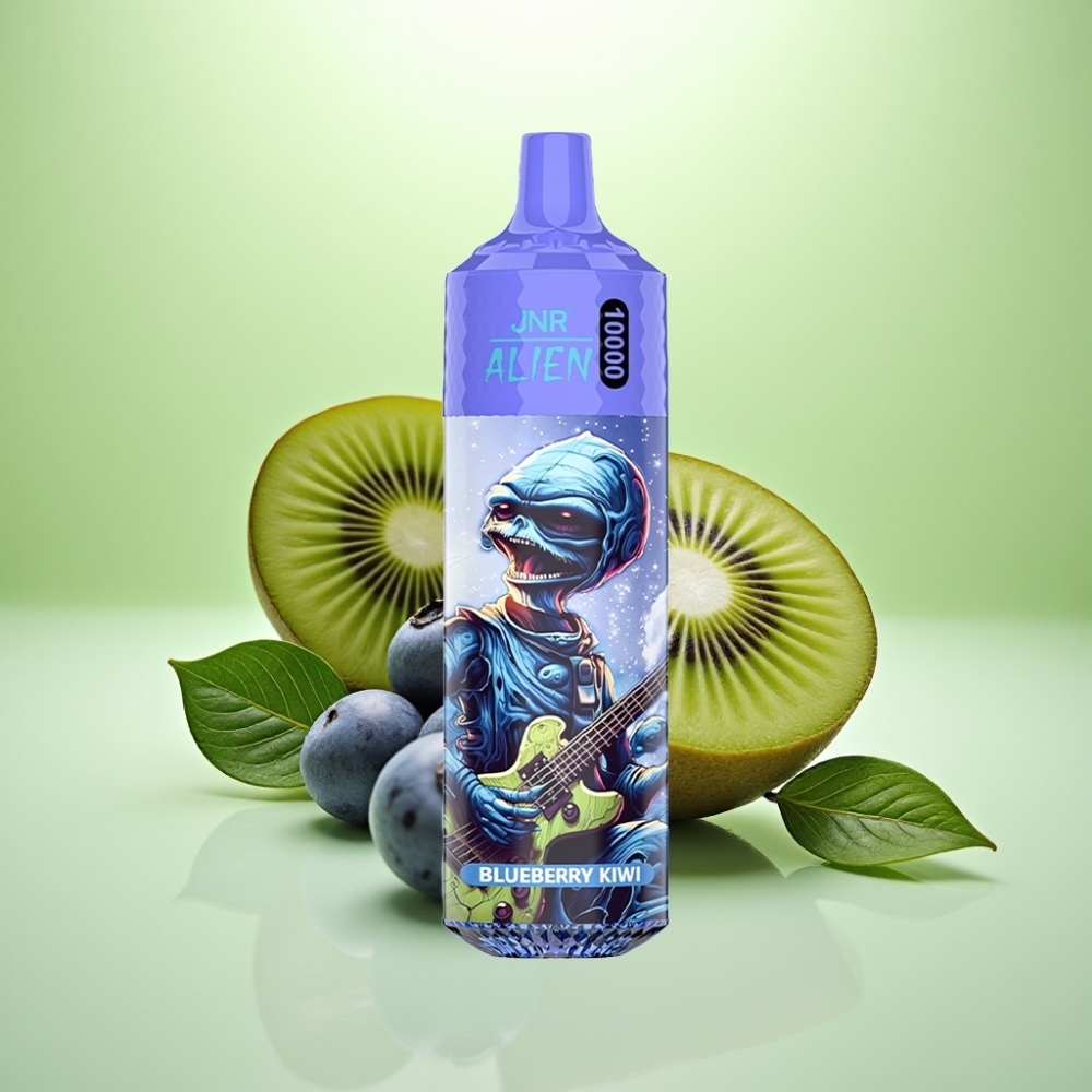 JNR Alien 10000 Puffs Dispozabil Vape Borovnica Kivi – 850mAh, 20ml, Type-C, RGB