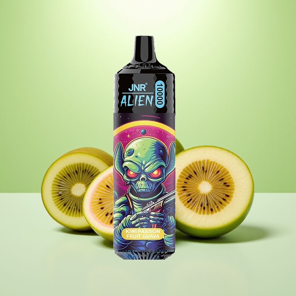 JNR Alien 10000 Puffs Dispozabilna Vape - 10000 pufova, 20ml tečnosti, RGB svetla, Kiwi pasiflora guava