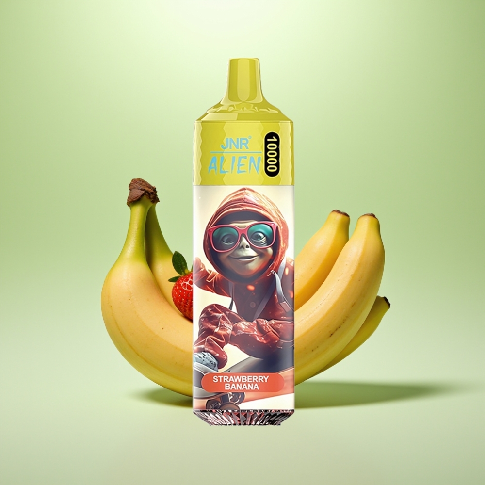 JNR Alien 10000 Puffs Dispozabilna Vape Jagoda Banana - 850mAh, 20ml, Type-C, RGB