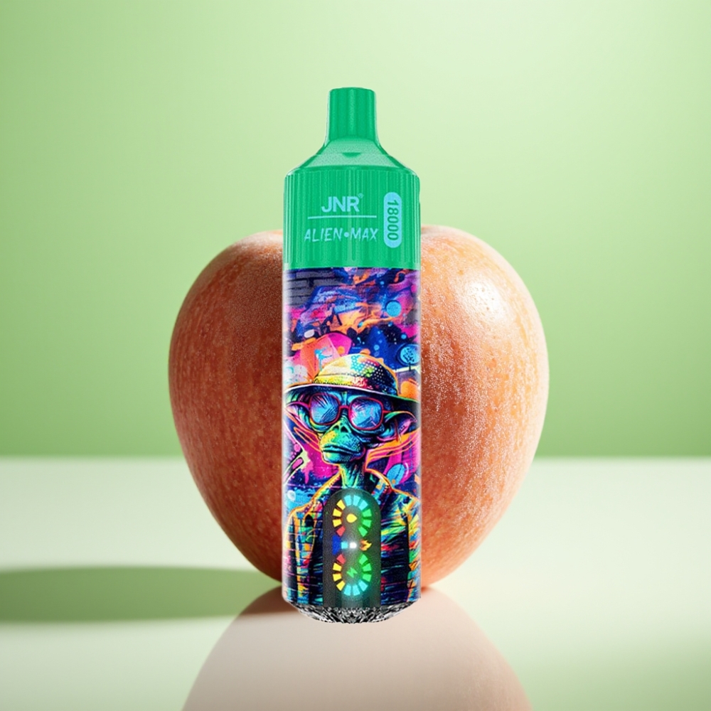 JNR Alien Max 18000 Puffs Dispozabil Vape Zamrznuta Jabuka – Dual Mesh Coil, 28ml E-liquid, 850mAh Battery