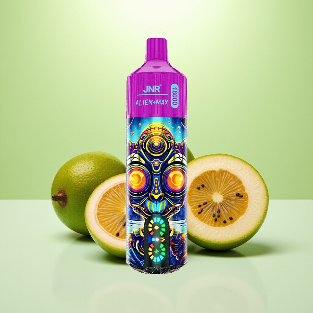 JNR Alien Max 18000 Puffs Dispozabilna Vape – Kiwi, Pasiflora, Guava, 28ml tečnosti, 850mAh baterija, Type-C punjenje