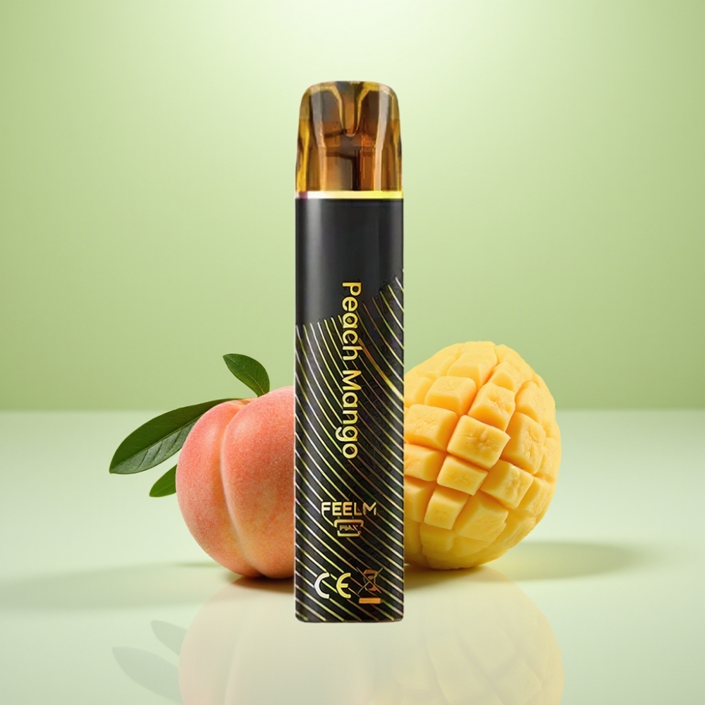 JNR Black&Golden 600+200 Puffs Dispozabil Vape Breskva Mango – 800 Puffs, 550mAh, 2ml, TPD