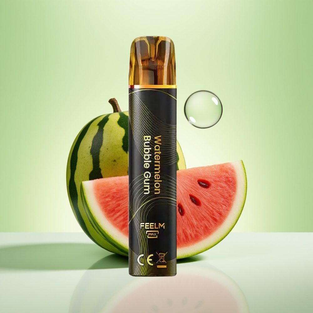 JNR Black&Golden 600+200 Puffs Dispozabil Vape Bubanj od lubenice žvakaća guma – 800 Puffs, 550mAh, 2ml