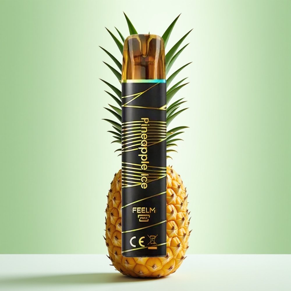 JNR Black&Golden 800 Pufova Dispozabil Vape Ananas Led 2ml 2% nikotina 550mAh