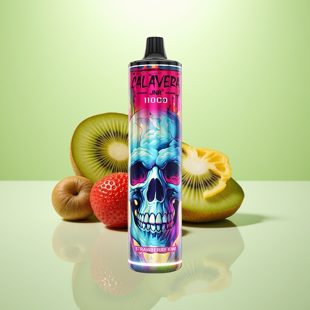 JNR Calavera 11000 Puffs Dispozabil Vape Jagoda-Kivi, 850mAh, 21ml, 1.0ohm Mesh Coil