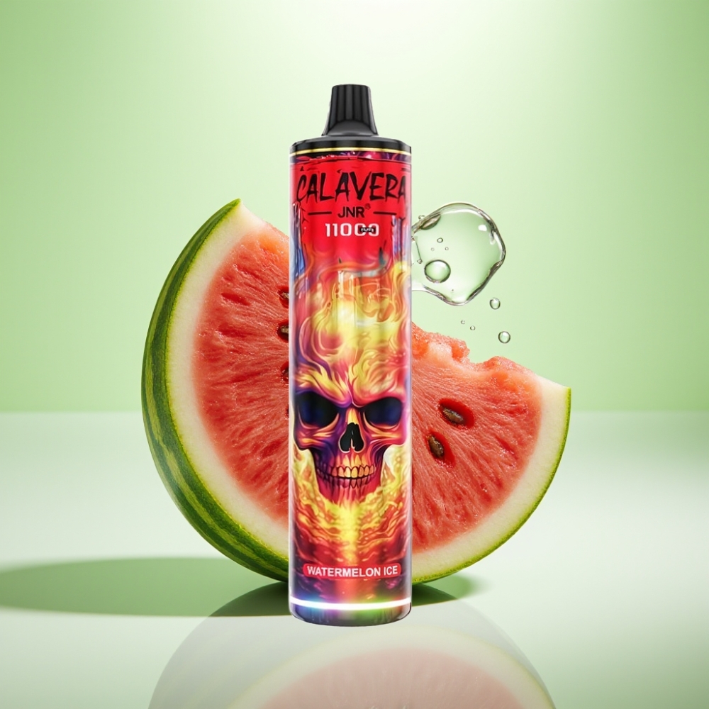 JNR Calavera 11000 Puffs Dispozabil Vape Lubenica Led, 850 mAh, 21ml, 1.0ohm Mesh