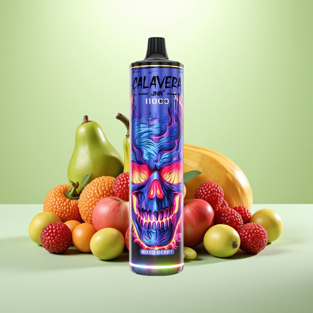 JNR Calavera 11000 Pufova Dispozabil Vape – Mešano bobičasto voće, 850 mAh baterija, 21ml tečnost, 1.0ohm Mesh Coil