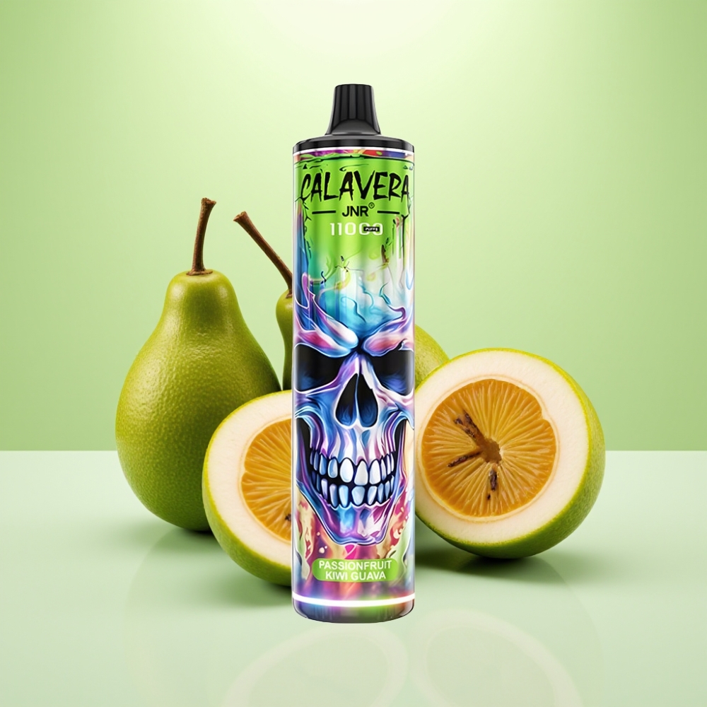 JNR Calavera 11000 Pufova Dispozabil Vape Pasiflora Kivi Guava – 850 mAh, 21ml, 1.0ohm Mesh Coil