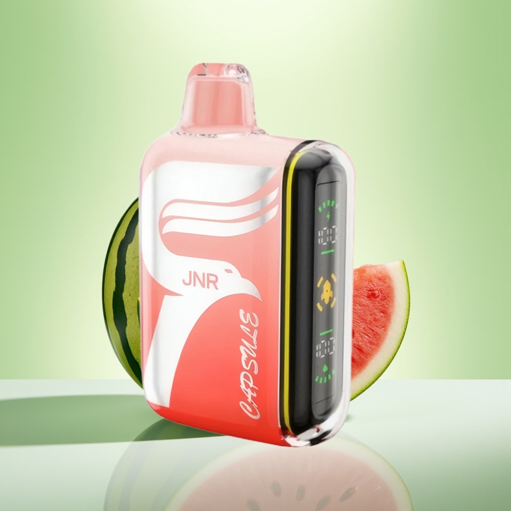 JNR Capsule 15000 Puffs Dispozabil Vape Lubenica Brazz Ice – 850mAh, 20ml, Dual Mesh Coil, Smart LED Display