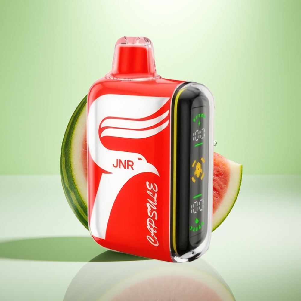 JNR Capsule 15000 Puffs Dispozabil Vape Lubenica Led – 850mAh, 20ml, Dual Mesh Coil, 20W
