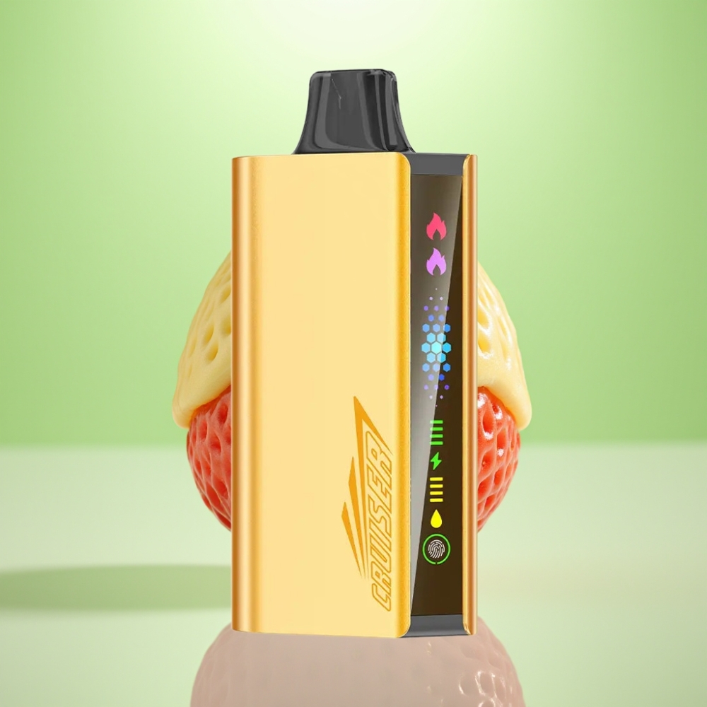 JNR Cruiser 12000 Puffs No-Charge Dispozabil Vape Chupa Chups Jagoda – 25ml E-tečnost, 3500 mAh Baterija, 1.2ohm Dual Mesh Coil