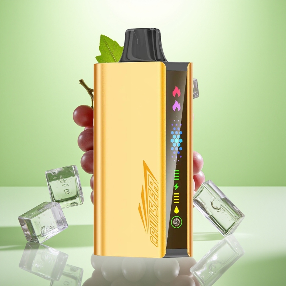 JNR Cruiser 12000 Puffs No-Charge Dispozabil Vape Grozdana Led sa 3500 mAh baterijom, 25ml tečnosti i 1.2ohm Dual Mesh Coil