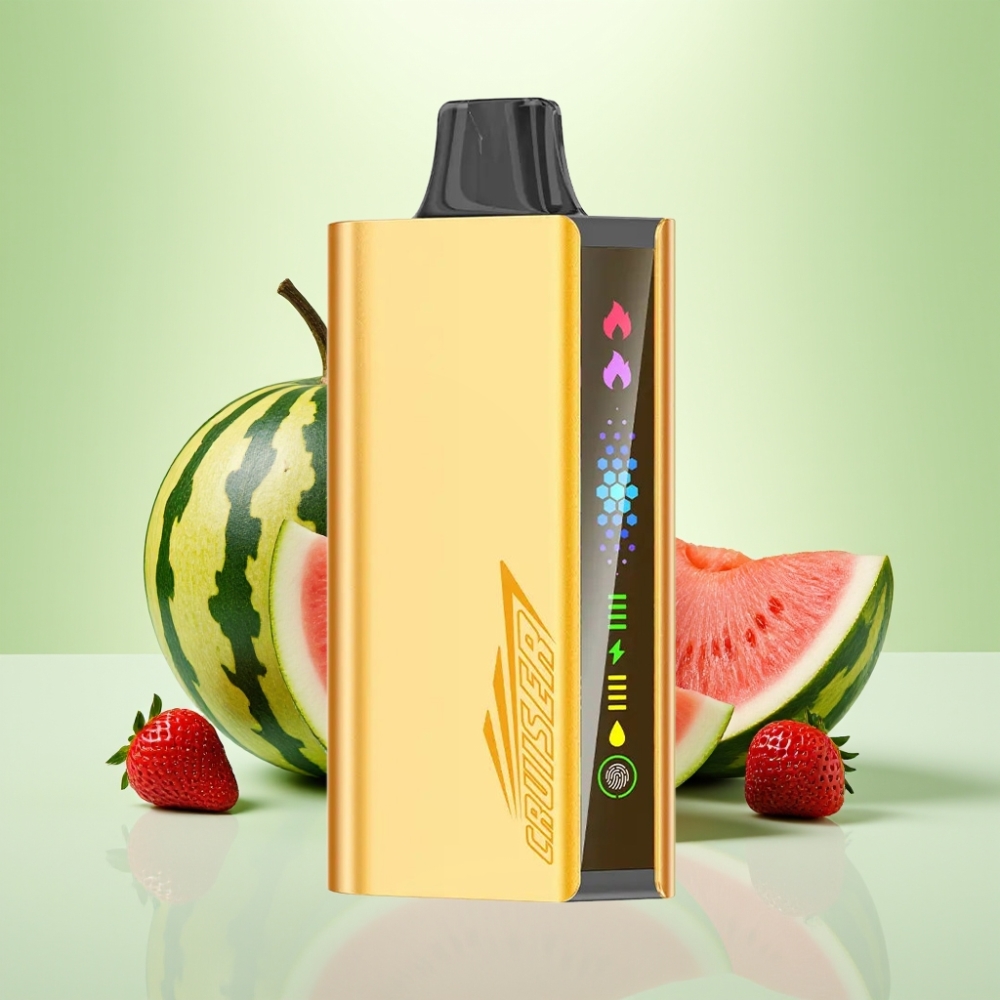 JNR Cruiser 12000 Puffs No-Charge Dispozabil Vape Jagoda Kokos Lubenica – 3500 mAh, 25ml, Dual Mesh Coil