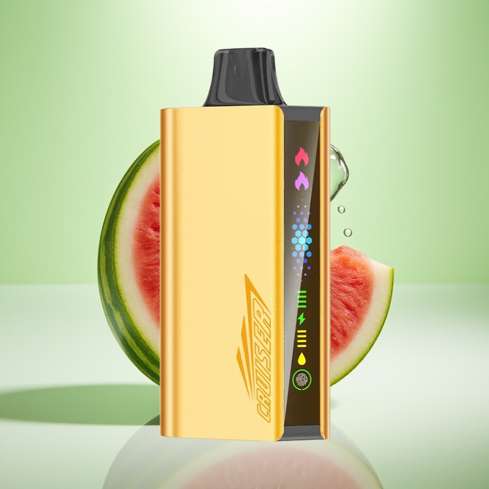 JNR Cruiser 12000 Puffs No-Charge Dispozabil Vape Lubenica Led 3500 mAh, 25ml, 1.2ohm Dual Mesh