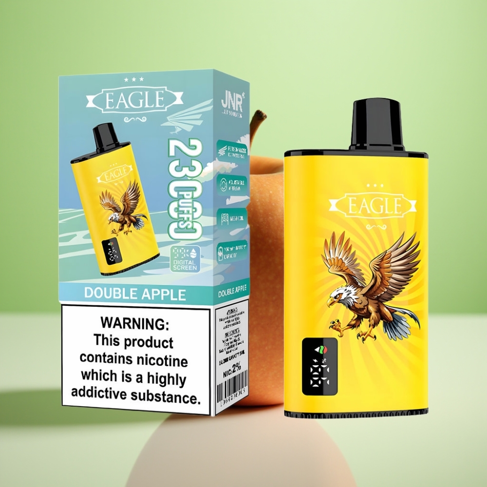 JNR EAGLE Smart 23000 Pufa Dispozabil Vape - Digital Ekran, 750mAh Baterija, 25ml Tekućine, Dve Jabuke
