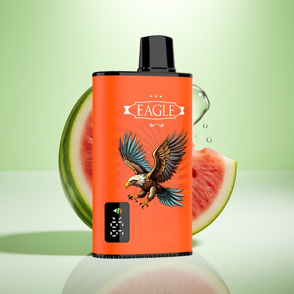 JNR EAGLE Smart 23000 Puffs Dispozabil Vape Лубеница лед – Digital Screen, 1.0ohm Mesh Coil, Adjustable Airflow
