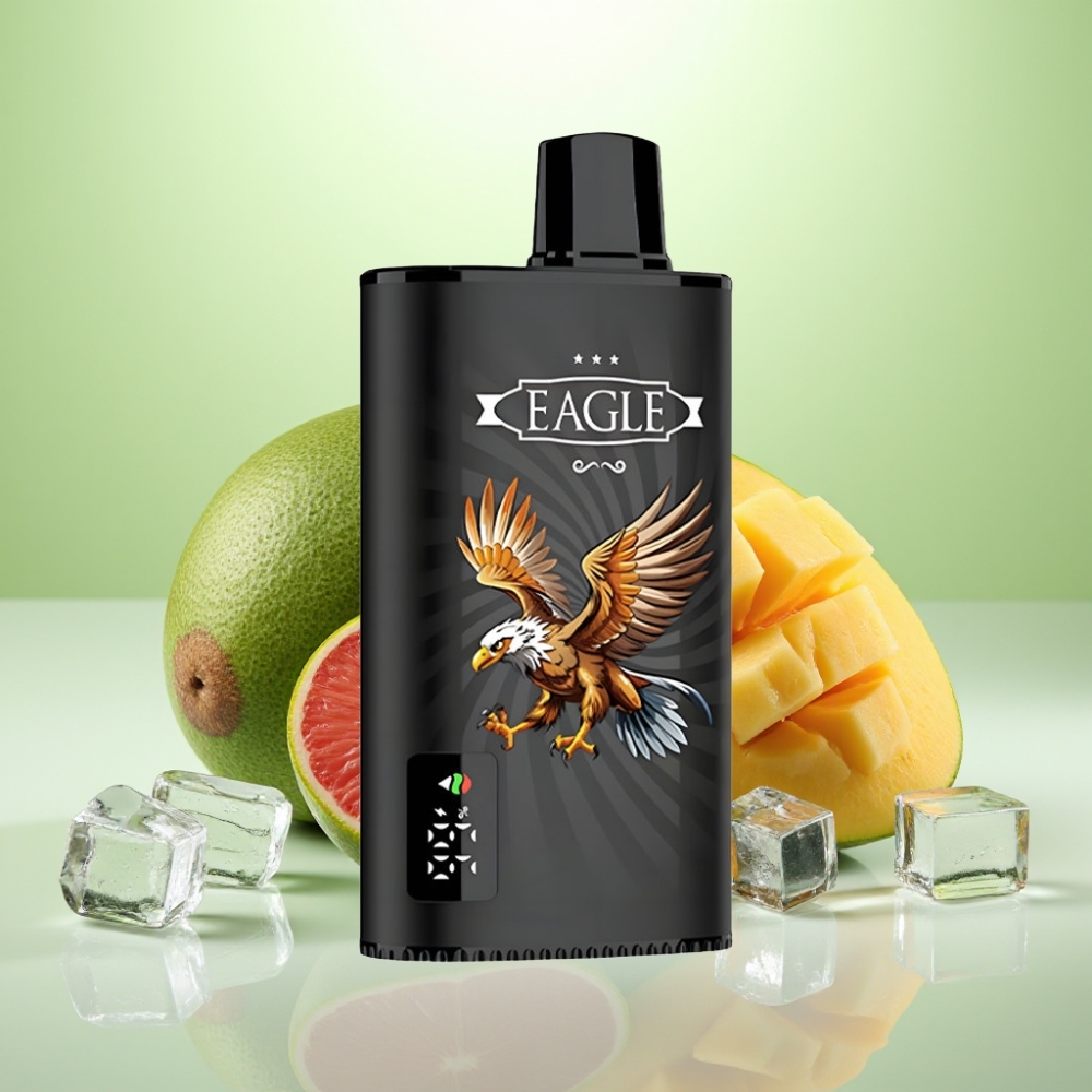 JNR EAGLE Smart 23000 Pufova Dispozabil Vape - Crna Ribizla & Mango Led, Digital Ekran, 750mAh Baterija, 25ml Tekućine