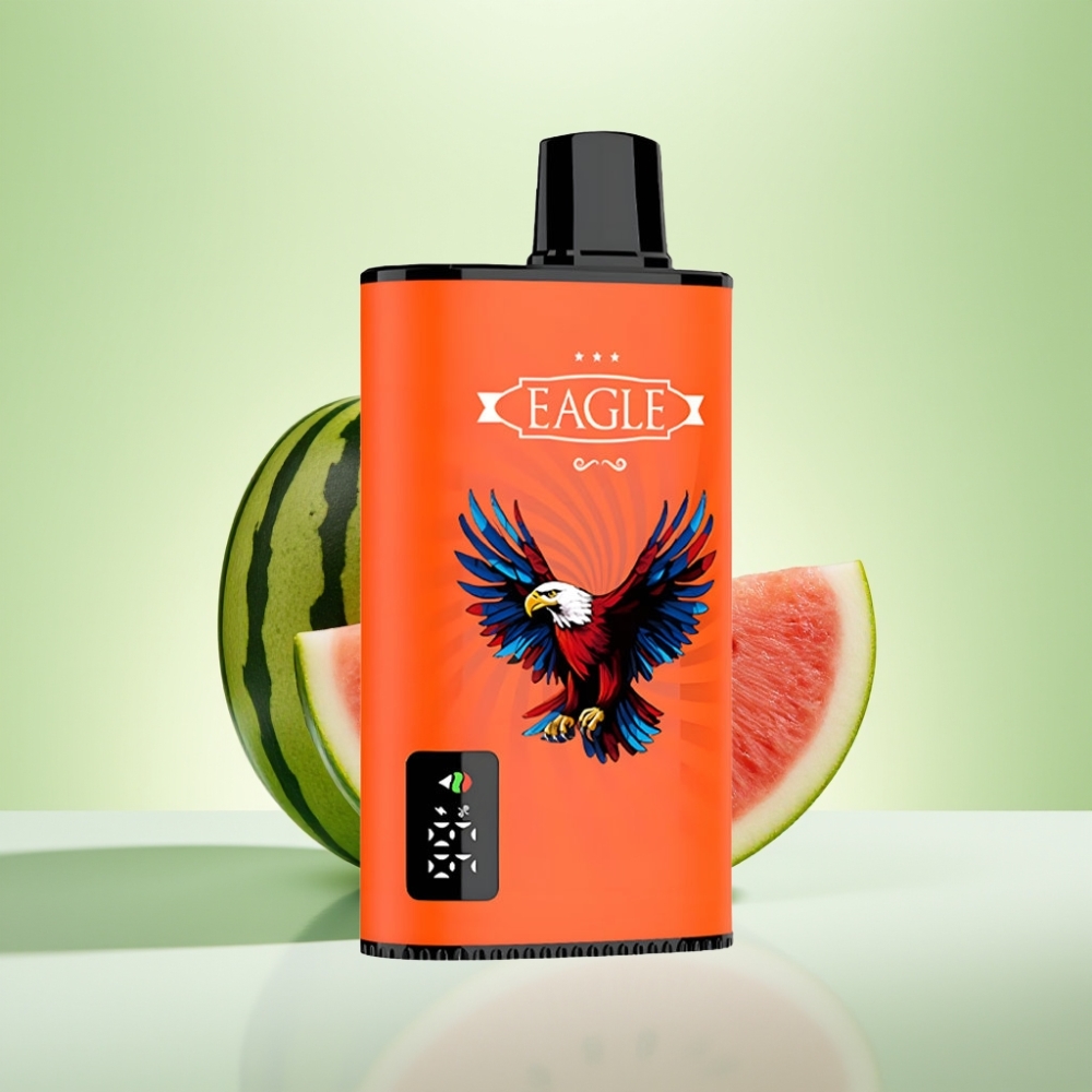 JNR EAGLE Smart 23000 Pufova Dispozabil Vape - Digital ekran, 1.0ohm Mesh Coil, 750mAh baterija, Bubica lubenica