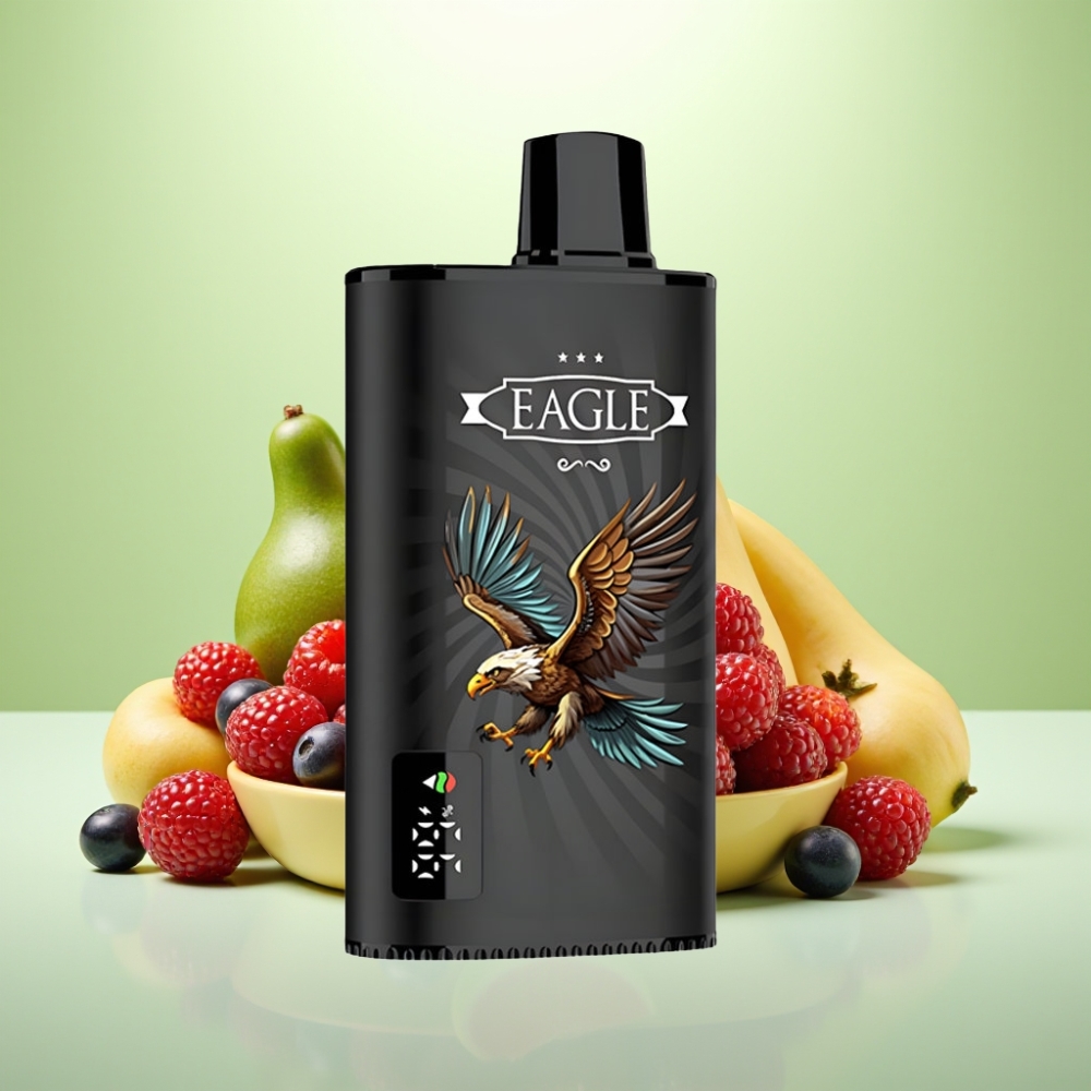 JNR EAGLE Smart 23000 Pufova Dispozabil Vape - Mešane Bobice, Digitalni Ekran, 1.0ohm Mesh Kalem, Podesivi Protok Vazduha