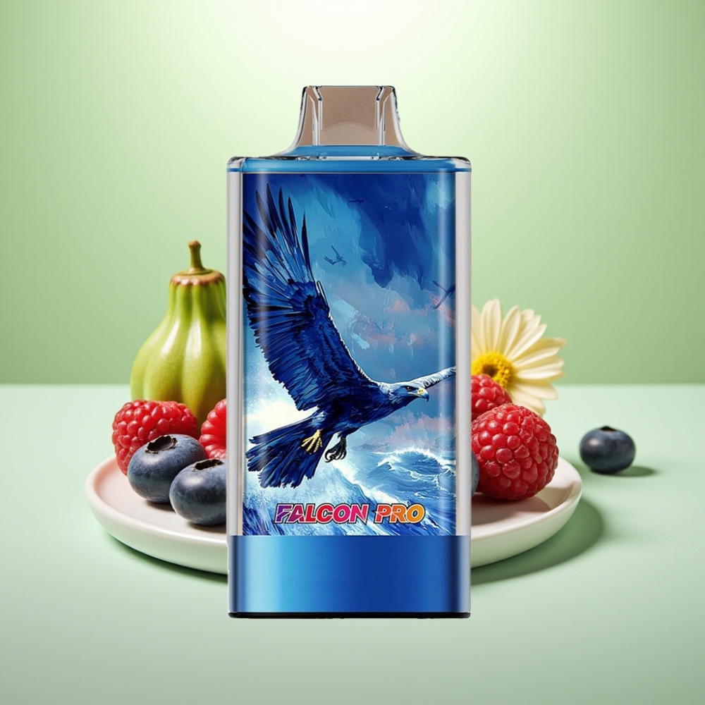 JNR Falcon Pro 28000 Dispozabil Vape Borovnica-Kisela Malina, 30ml, 28000 Pufova, 5% Nikotina, USB-C
