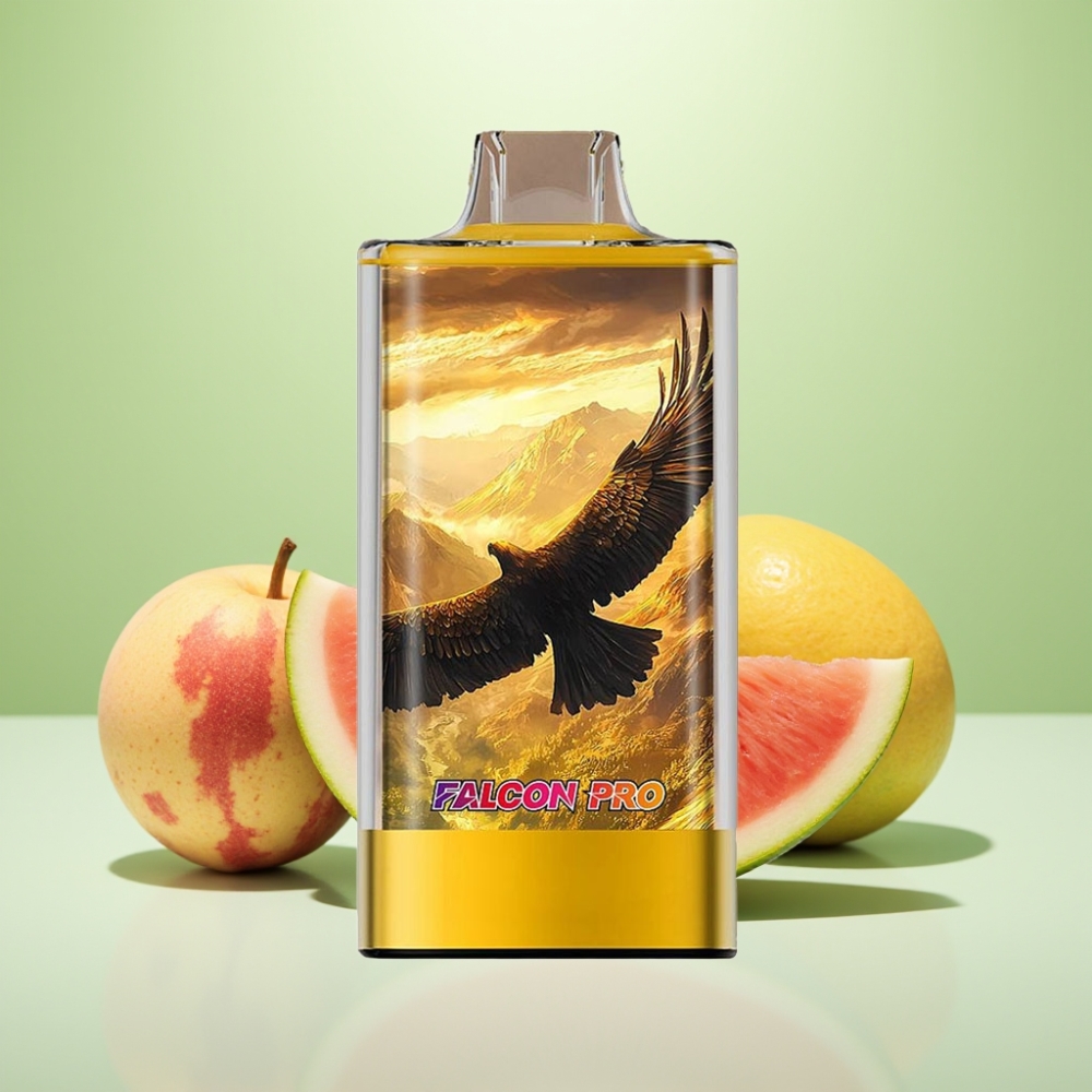 JNR Falcon Pro 28000 Dispozabil Vape Breskva Mango Lubenica – 30ml, 950mAh, 28000 Puffova, 5% Nikotina, Dual Mesh Coil