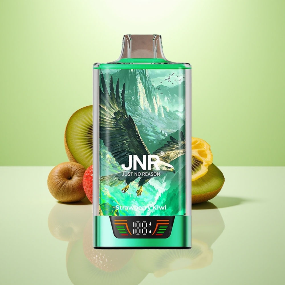 JNR Falcon Pro 28000 Dispozabil Vape Jagoda-Kivi, 30ml, 28000 puffova, 5% nikotina, USB Type-C