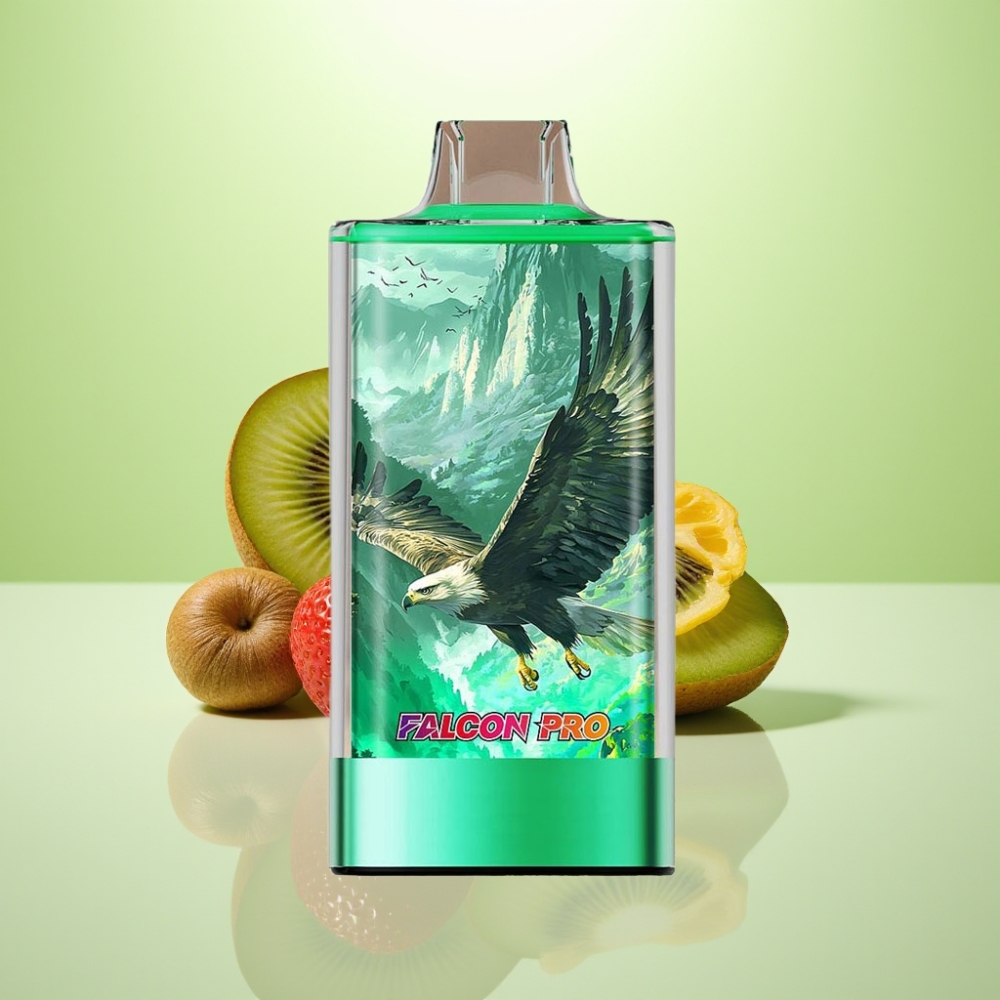 JNR Falcon Pro 28000 Dispozabil Vape Jagoda-Kivi, 30ml, 28000 puffova, 5% nikotina, USB Type-C