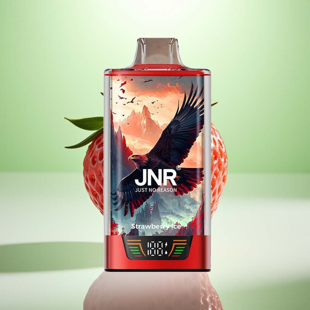 JNR Falcon Pro 28000 Dispozabil Vape Jagoda Led – 30ml, 950mAh, 28000 Pufova, 5% Nikotina, Smart Display, Dual Mesh Coil