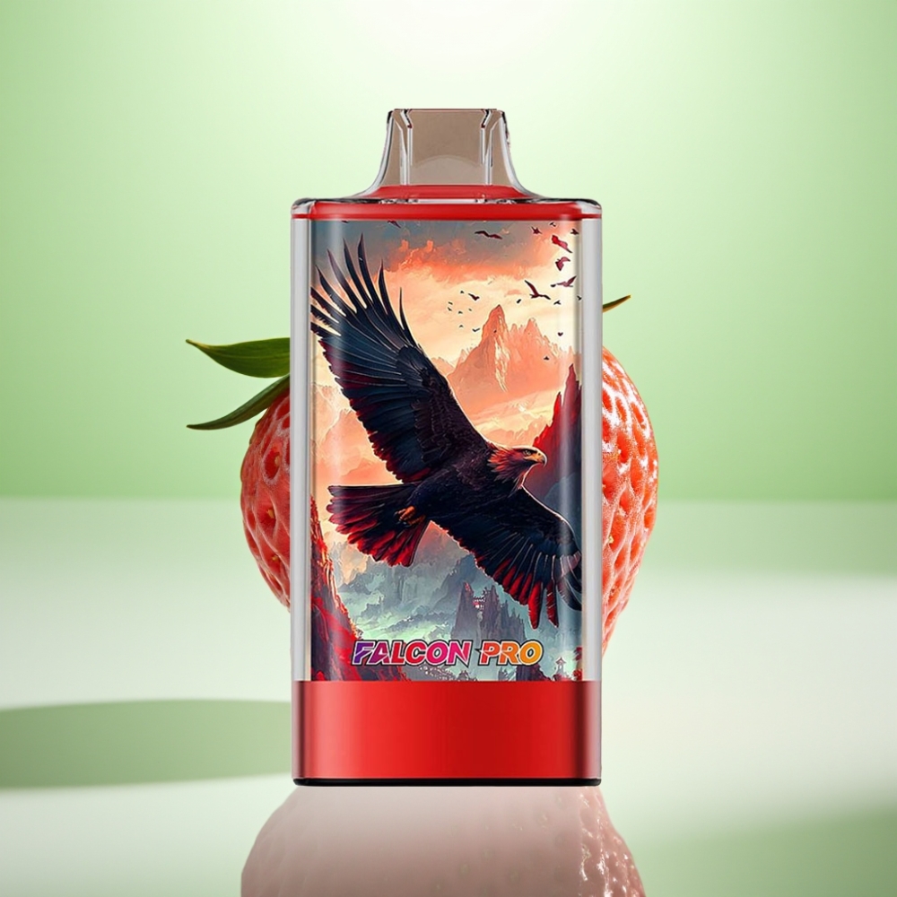 JNR Falcon Pro 28000 Dispozabil Vape Jagoda Led – 30ml, 950mAh, 28000 Pufova, 5% Nikotina, Smart Display, Dual Mesh Coil