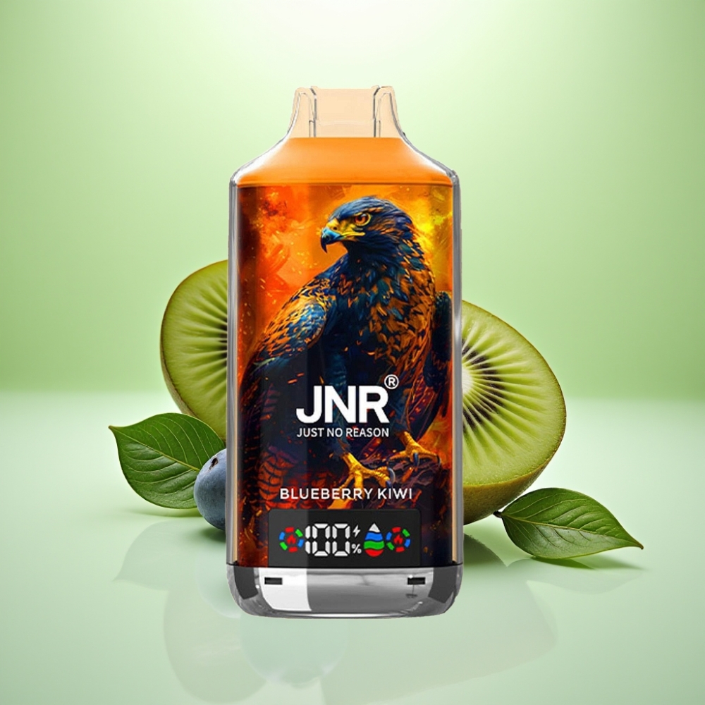 JNR Falcon X 18000 Puffs Dispozabil Vape Borovnica-Kivi, 750mAh, 24ml, Dual Mesh Coil, Digital Display