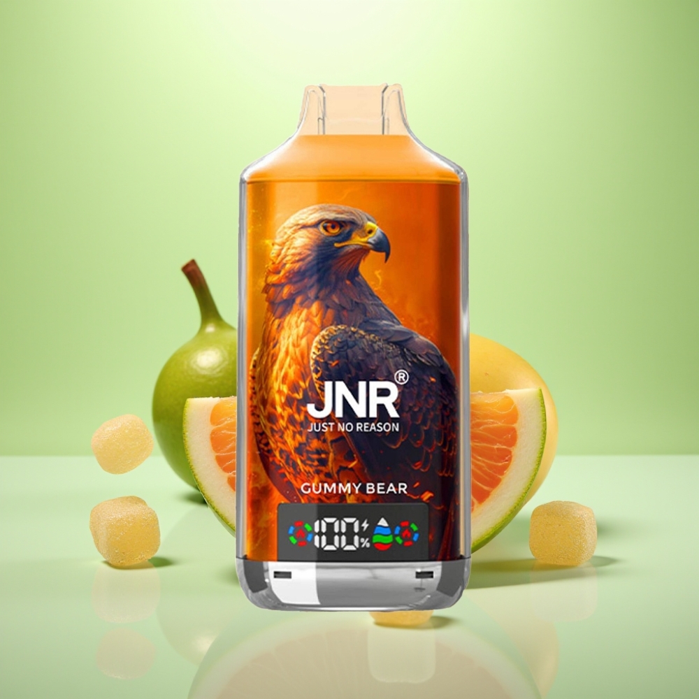 JNR Falcon X 18000 Puffs Dispozabil Vape Gumeni Medved – 24ml, Dual Mesh Coil, Type-C Punjenje