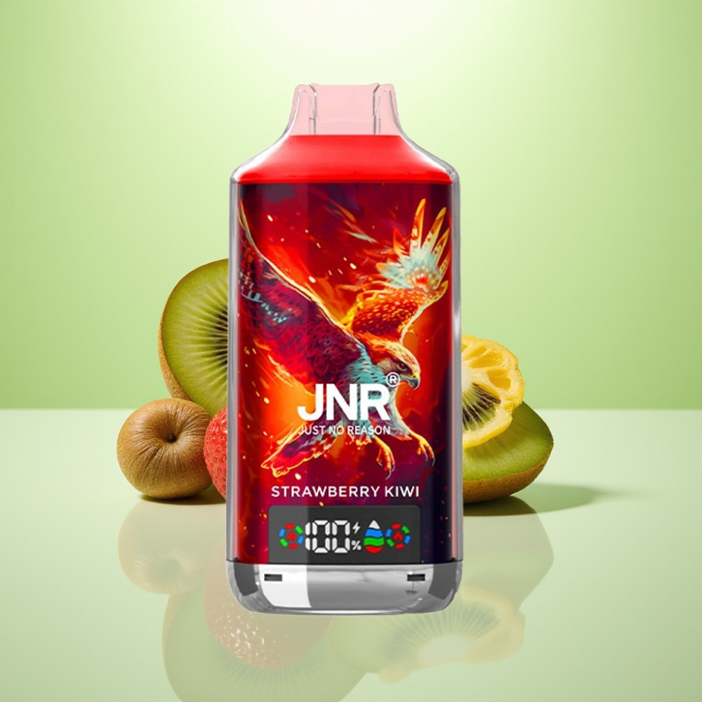 JNR Falcon X 18000 Puffs Dispozabil Vape Jagoda-Kivi, 750mAh, 24ml, Dual Mesh Coil, Digital Display