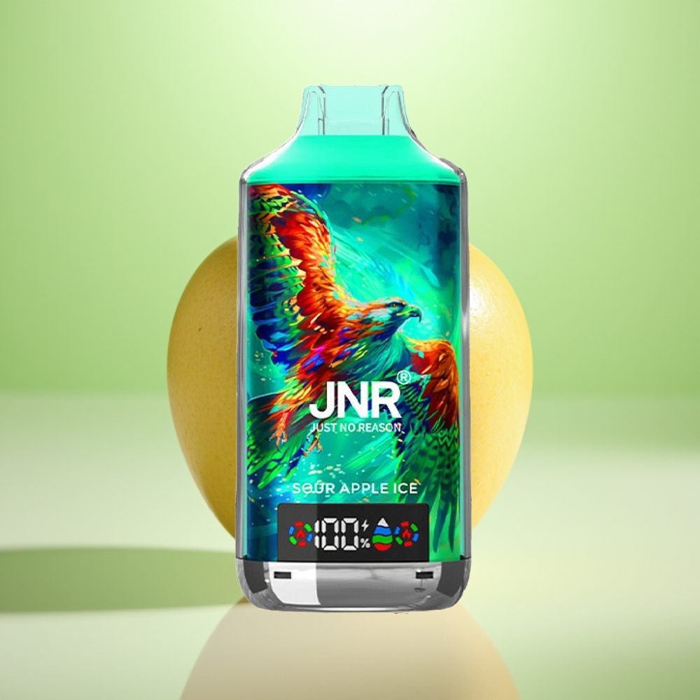 JNR Falcon X 18000 Puffs Dispozabil Vape Kisela Jabuka Led – 750mAh, 24ml, Dual Mesh Coil, Type-C