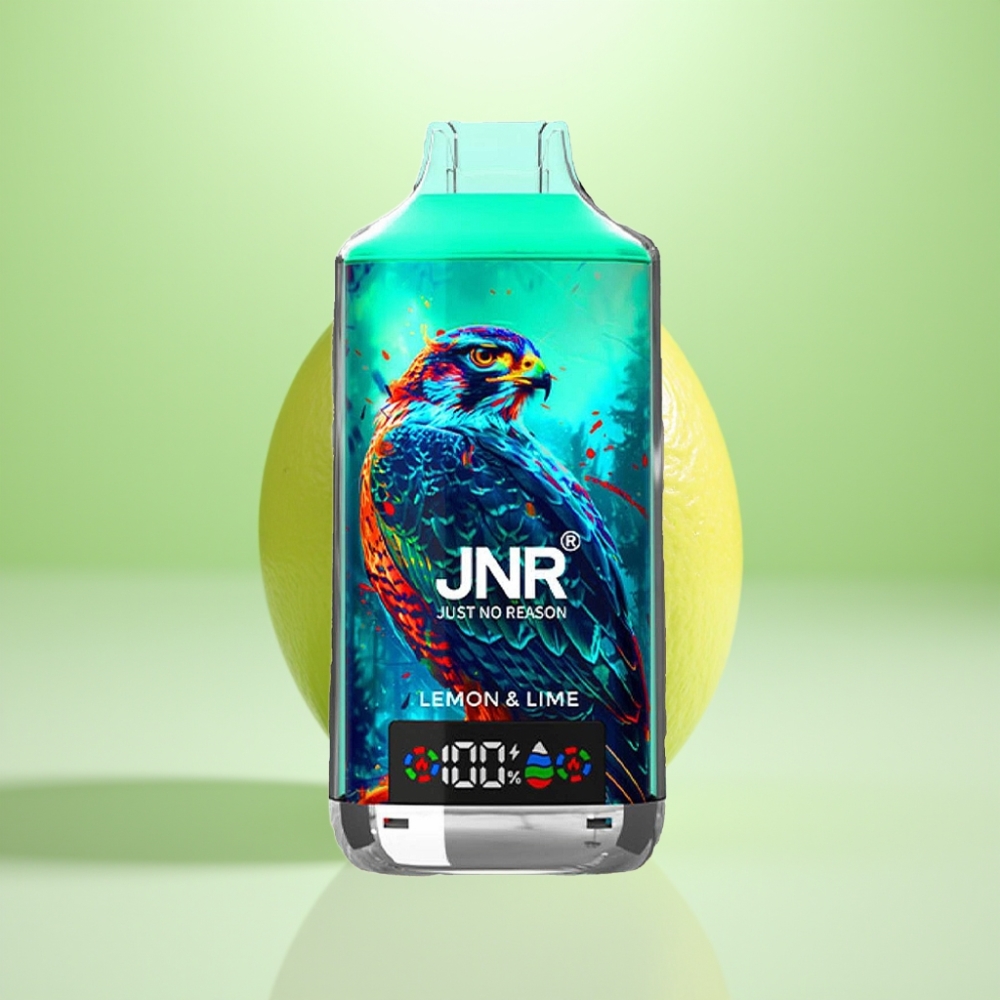 JNR Falcon X 18000 Puffs Dispozabilna Vape Limun-Lajm sa 24ml tečnosti, 750mAh baterija, Dve Duple Mesh Zavojnice