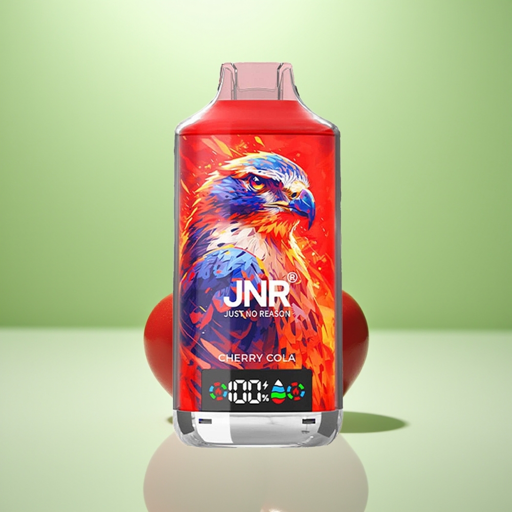 JNR Falcon X 18000 Puffs Dispozabilna Vape Trešnja – 750mAh, 24ml, Dual Mesh Coil, Digitalni Display